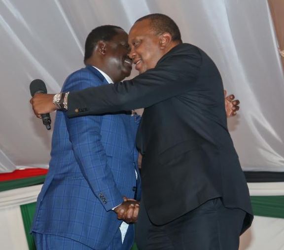 System ya Majambazi : President Uhuru and Raila Odinga are sleeping on the same bed